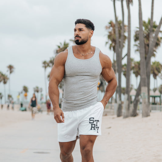 Fitted Muscle Vest - Grey