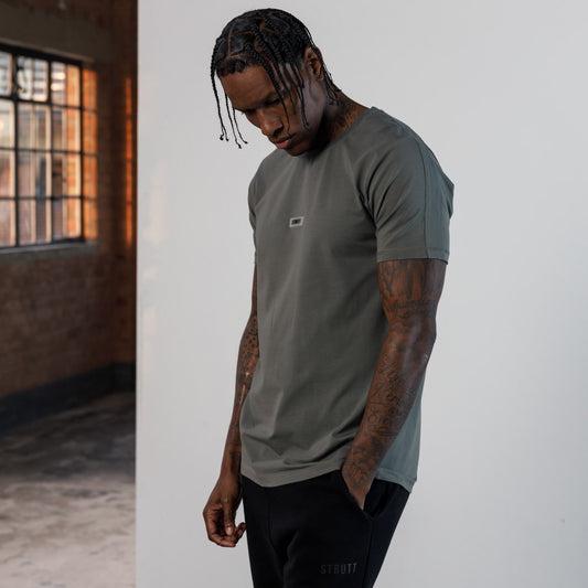 Mineral Fitted T-shirt - Dusty Olive