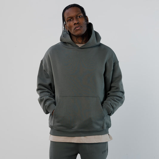 Mineral Oversized Hoodie - Dusty Olive