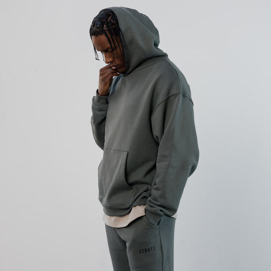 Mineral Oversized Hoodie - Dusty Olive