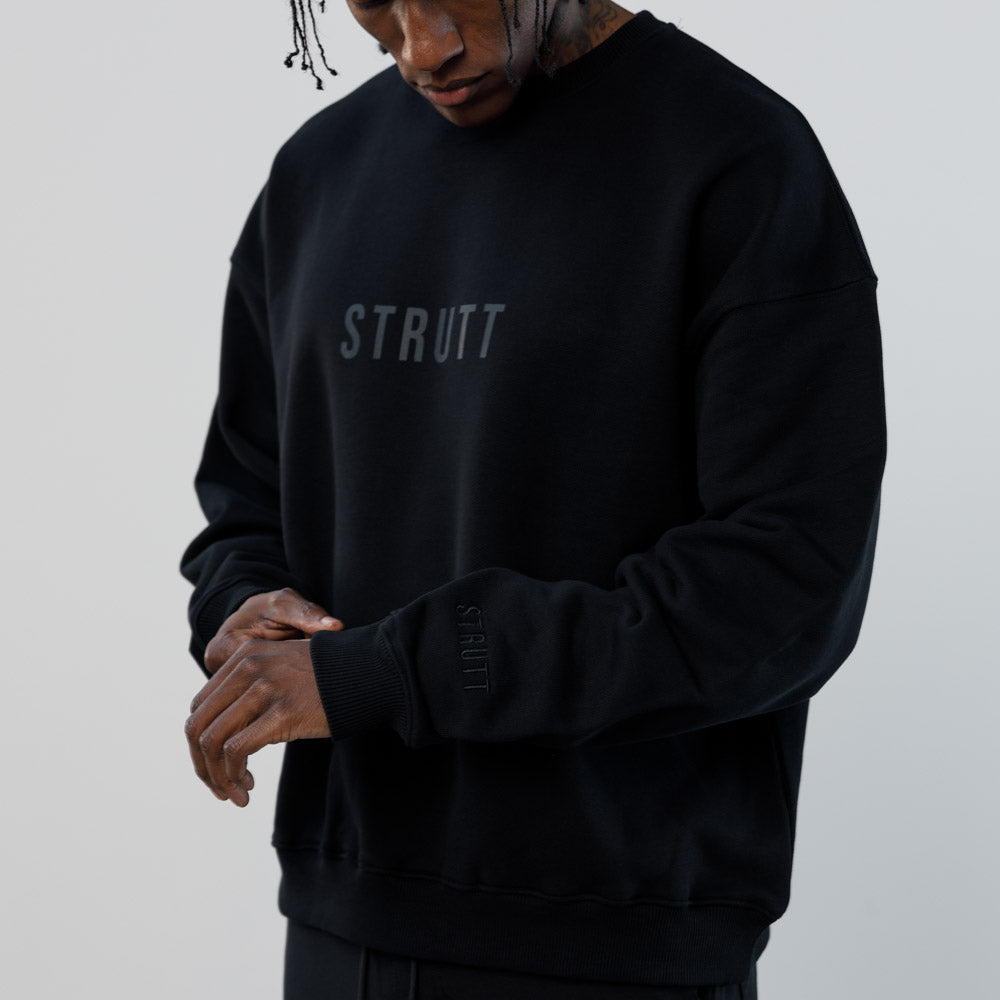 Mineral Oversized Sweater - Black