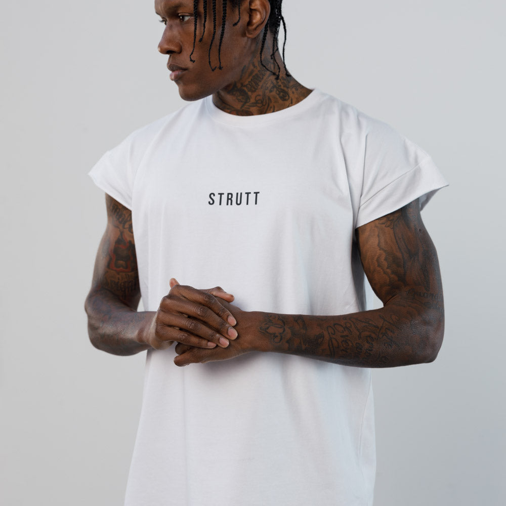 Mineral Capped Sleeve T-Shirt - White