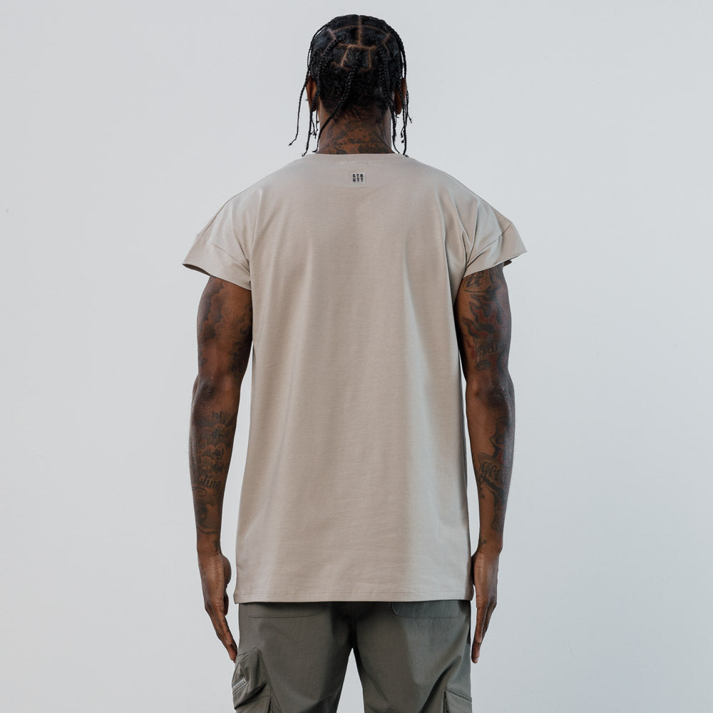 Mineral Capped Sleeve T-shirt - Cream