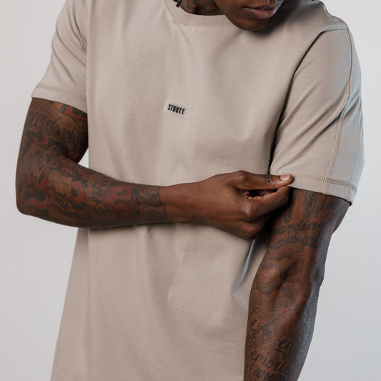 Mineral Fitted T-shirt - Cream